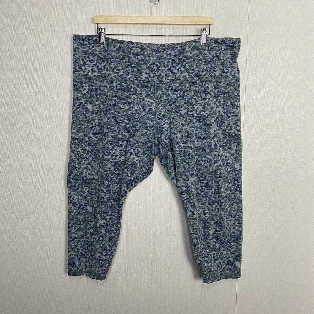 ATHLETA Elation Textured 7/8 Tight Legging Women’s Blue Size 3X.